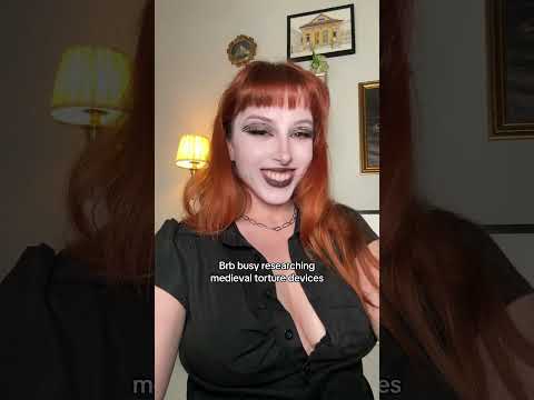 It was for my podcast episode @Ovariesandoddities #darkhistory #relatable #goth #babybangs
