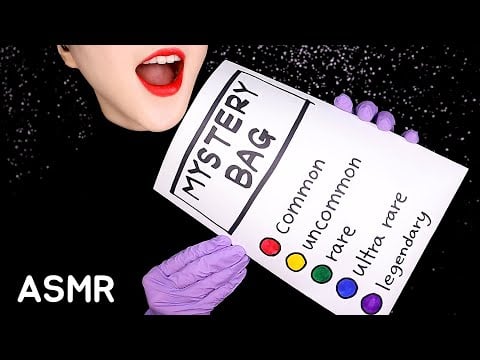 MYSTERY BAG UNBOXING ASMR WEIRD KOREAN CANDY EATING ASMR JELLY ASMR