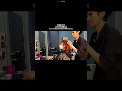 미용실ASMR #뿌리염색 흰머리도 먹으면서 밝게~Hair salon ASMR #Root dye while eating gray hair