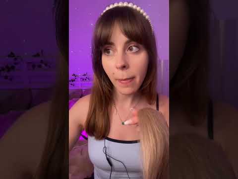 ASMR Mean Girl who secretly likes you plays with your hair 😌💗 #asmrvideo #asmr #asmrsounds #shorts