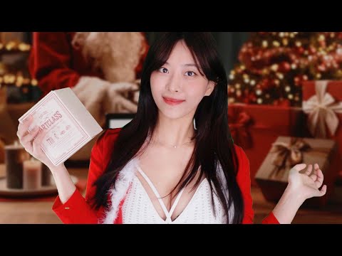 ASMR l Christmas gift shop🎄❤ [Aloe/Brushes/Talking]