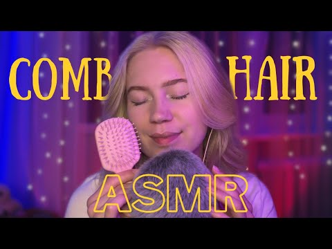 ASMR combing your hair + mouth sounds | #asmrminuha #asmr 