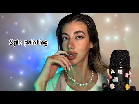{ASMR} SPIT PAINTING ☝🏻