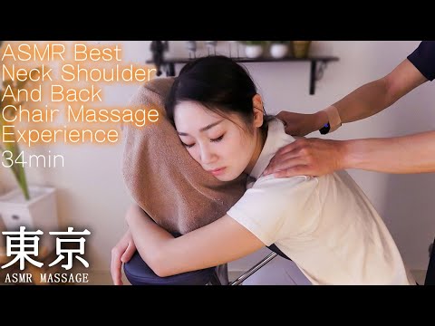 ASMR Back Massage on Chair by Anna to Liza #asmranna #massageanna #eliz_gry