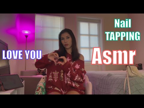 Girlfriend ASMR, Showing & Tapping on My Nails