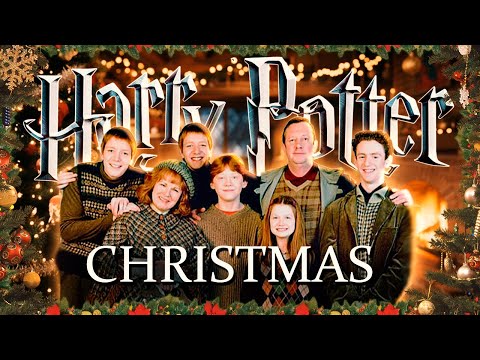 🎄Christmas with the Weasleys | The Burrow Ambience, Dialogue & Harry Potter inspired Music 🎁