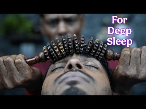 Pure Calm: Indian Barber's Meditative ASMR with Head & Forehead Massage (Sleep Therapy)