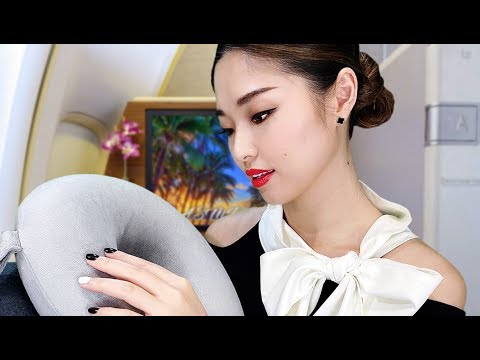 [ASMR] 4 Hours! First Class Flight Attendant VIP Treatment