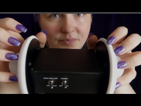 ASMR Ear Tapping, 3dio Ear Digging, No Talking.