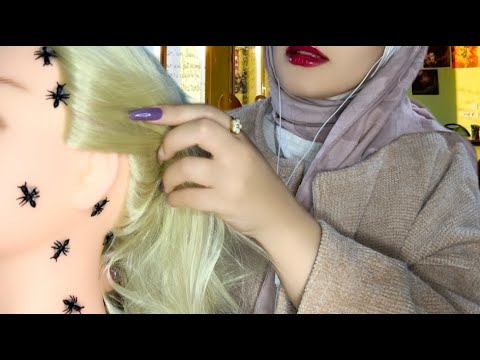 ASMR -Girl Behind You In Class Finds Bugs On Your Face And Neck (Gentle Face Tapping, Neck Touching)