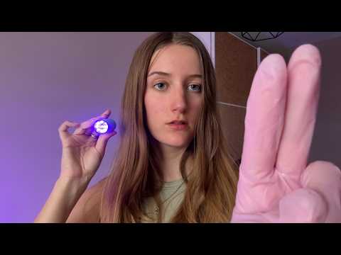 ASMR fast & aggressive eye exam 👁️👩‍⚕️