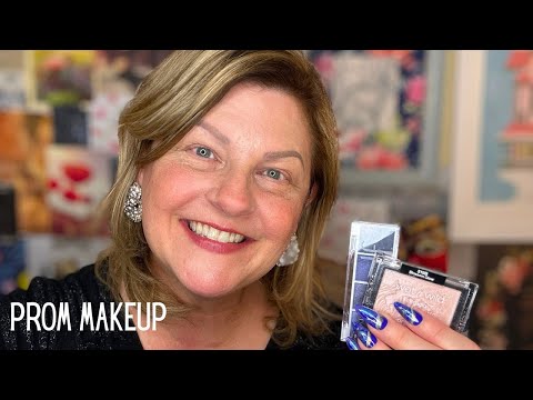ASMR | Mom Does Your Makeup for Prom | Long Nails Tapping, Personal Attention, Plucking 🥰💙✨
