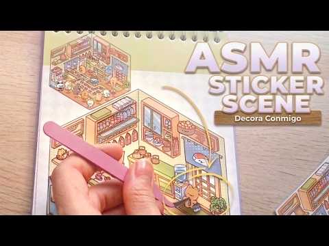 ASMR Decora conmigo: Sticker Scene 🌸 (No Talking)