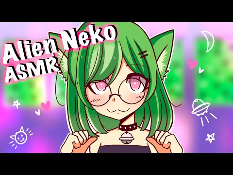 Alien Neko Girl Experiments On Your Ears! ♥ | ASMR Roleplay F4A (cleaning, whispers & onomatopoeia)