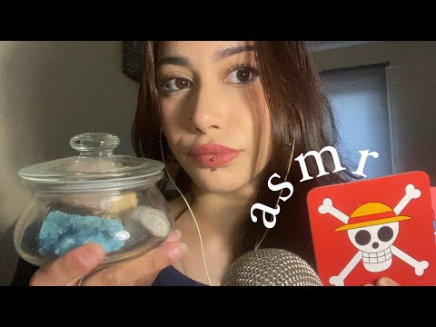 ASMR | random assorted tapping, showing you my crystals and more!