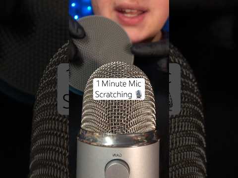 1 Minute Mic Scratching! 🤍 #asmr