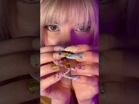 I love press on nails #nails #asmr