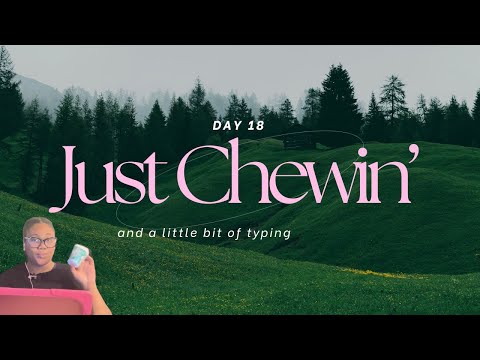 Day18: Work with me + gum chewing (no talking) | ASMR