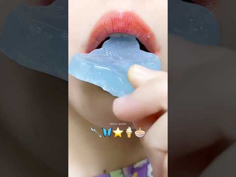 Asmr Eating Kohakutou Emoji Food 🌽⭐️🦋 #meoasmr #emojichallenge #satisfying