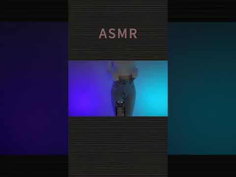 ASMR gently and slowly scratching denim jeans