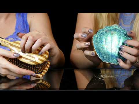 ASMR for Sleep ♥ 4 Hands Tapping & Scratching, No Talking for Sleep & Tingles, Glamour Nails