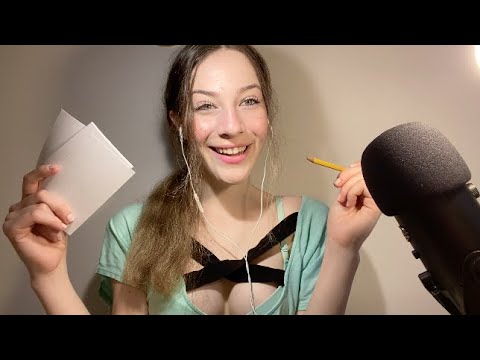 [ASMR] Asking You Random Questions ♥︎ Breathy Whispers // Lead Marks