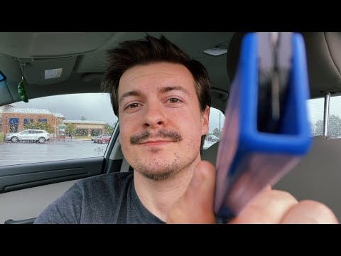 [LOFI ASMR] Tapping On Your Face with My Work Knife | Car ASMR | Lens Tapping | Visual ASMR Triggers