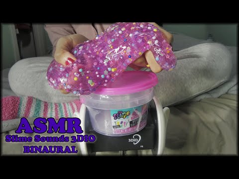 ASMR Slime Sounds For Sleep ⭐️3DIO BINAURAL ♡♡♡⭐️💗