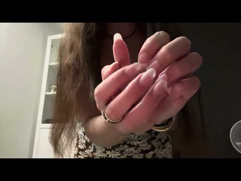 First ASMR one min Natural Long Nails 