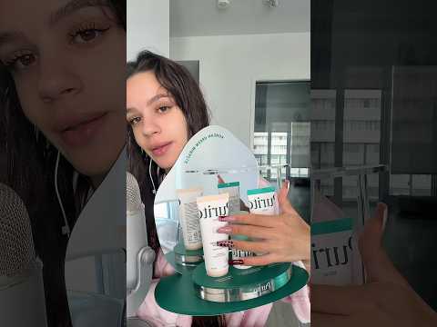 Facial skin care ASMR with Purito products 🫧 #asmr #asmrsounds #asmrvideo #sleep #tingles