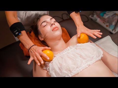 ORANGE FAIRY TALE FOR LISA | ASMR RELAXING FACE AND NECK LINE MASSAGE