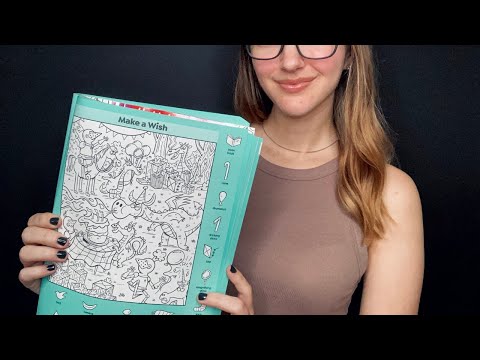 ASMR Hidden Objects l Soft Spoken, Book Tracing