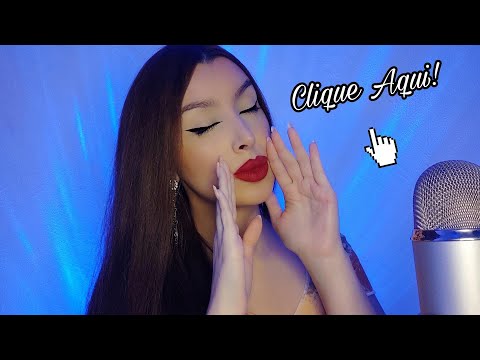 ASMR MÃO/PINCEL NA TELA E SONS DE BOCA ✨🤤