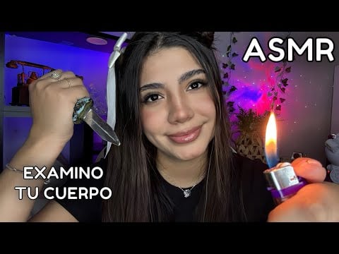 ASMR roleplay / CIENTIFICA LOCA te EXAMINA TUS NERVIOS CRANEALES + EXPERIMENTA CON TU CUERPO