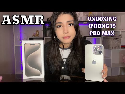 ASMR español / UNBOXING DEL IPHONE 15 PRO MAX / ASMR con IPHONE en español