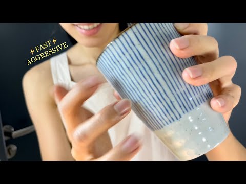 [ASMR]⚡️FAST&AGGRESSIVE⚡️I give you water to help wake you up😉