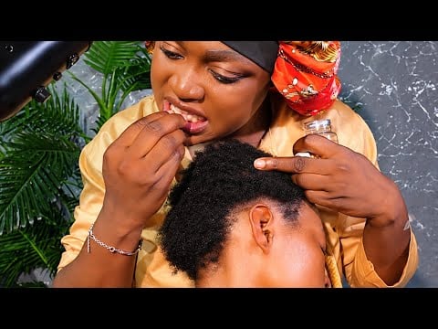 ASMR Vitamin E Intense Ear-to-Neck Oiling Massage 😴 | Nape Scratching, Scalp Greasing & Soft Whisper