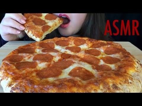ASMR Pepperoni Pizza MUKBANG - SATISFYING Eating Sounds