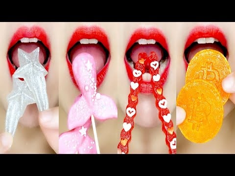 KOHAKUTO EMOJI FOOD EATING SOUNDS 코하쿠토 이모지 입술 먹방 [ASMR MUKBANG]