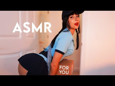 ASMR flirty delivery girl wants just the TIP 📦😇✨