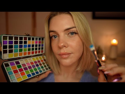 ASMR | Je peins et dessine sur ton visage 🎨  (layered sound)