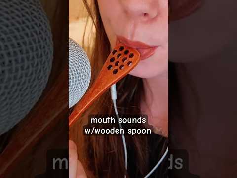 ASMR satisfying scoop sounds & trigger words (mouth sounds + honey spoon) #asmr