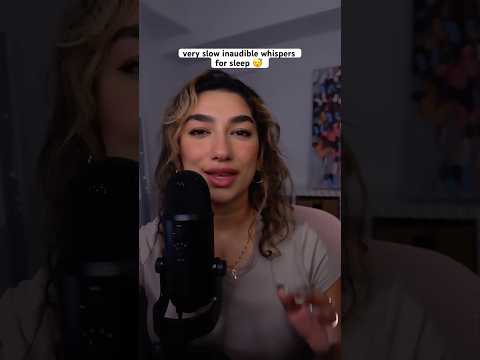 SLOW inaudible whispers ✨ #asmr #asmrsounds