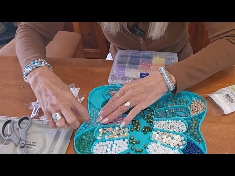 ASMR🦋🪼Bead Unpacking and Making Jelly Fish Bracelet. Soft Spoken. @LISASRELAXINGASMR-pb1gb 