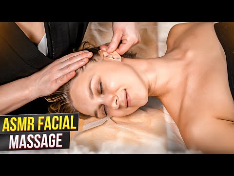 АСМР МАССАЖ ЛИЦА И ГОЛОВЫ ДЕВУШКЕ АННЕ - ASMR FACIAL MASSAGE PRETY ANNA