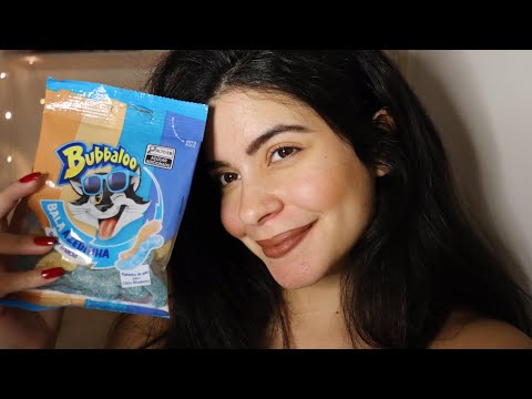 ASMR COMENDO BALA BUBBALOO