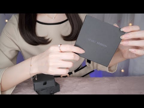 [ASMR] MARC MIRREN オシャレに魅せる3つのジュエリー開封, 紹介💍Unboxing 3 Jewels, Tapping, Scratching (囁き / Whispering)