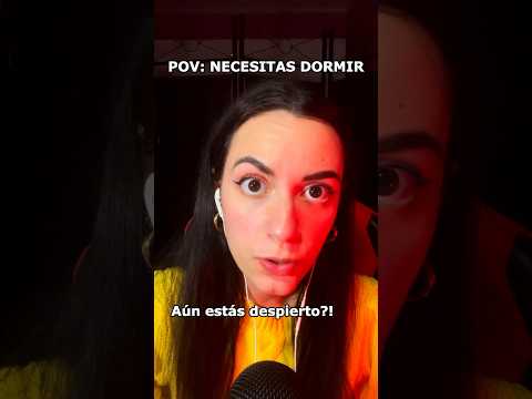 AÚN ESTÁS DESPIERTO?! Te ayudo a dormir 💛 #asmr #asmrvideo #shorts #asmrsounds