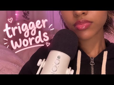 ASMR | 60 Up-Close Trigger Words (Whispered)