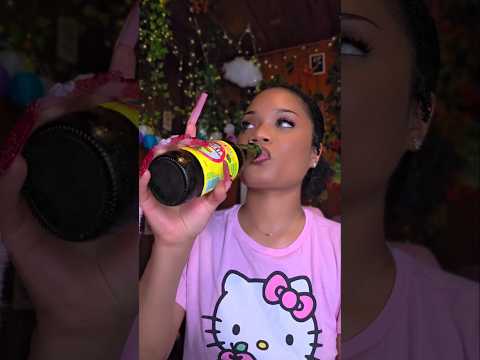 Trying a Brazilian Drink 😳 #shorts #mukbang #asmr